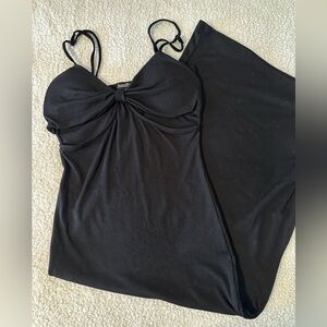 Elegant Black Midi Dress